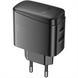 Зарядний пристрій Hoco CS63A Bright PD65W (1USB-A/1C) Чорний (Black) 166313 фото 2