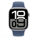 Смарт-годинник Apple Watch Series 10 GPS 42мм Silver Alu. Case w. Denim Sport Band - S/M (MWWA3) 198546 фото 2