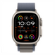 Смарт-годинник Apple Watch Ultra 2 GPS + Cellular 49mm Titanium Case with Blue Alpine Loop - Medium (MREP3/MRFC3) 199008 фото 2