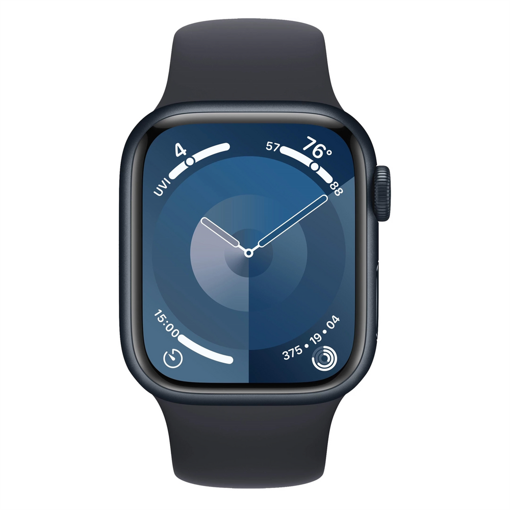 Смарт-годинник Apple Watch Series 9 GPS 41mm Midnight Aluminum Case with Midnight Sport Band - S/M (MR8W3) 197467 фото