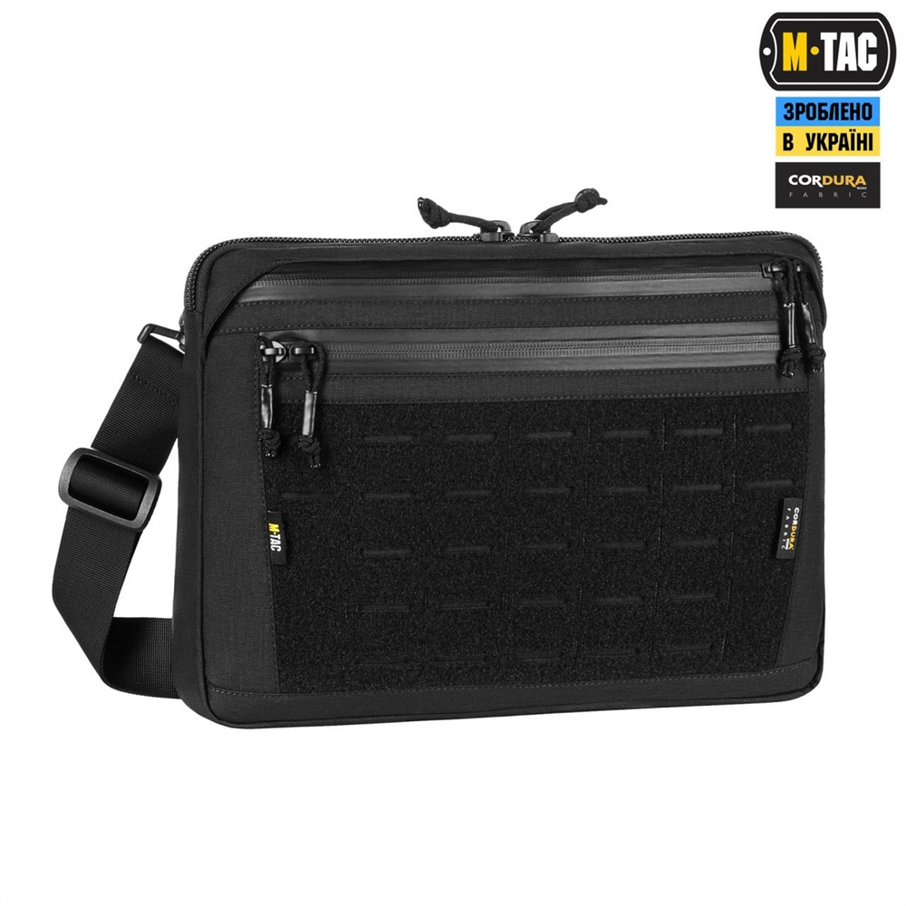Сумка M-Tac Admin Bag Large Elite з липучкою Чорна (Black) 224869 фото