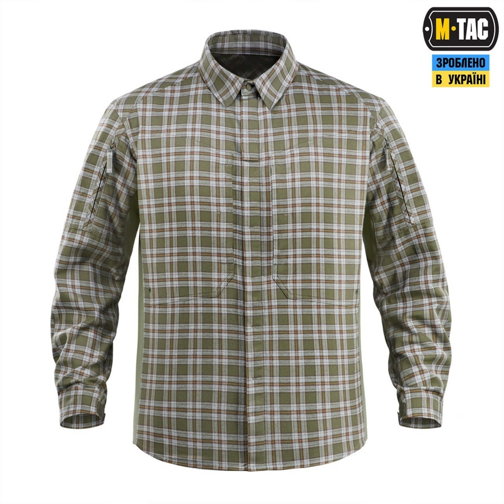 Сорочка M-Tac Tactical Cotton Shirt Зелена Сіра (Olive Grey) (L/R) 233367 фото