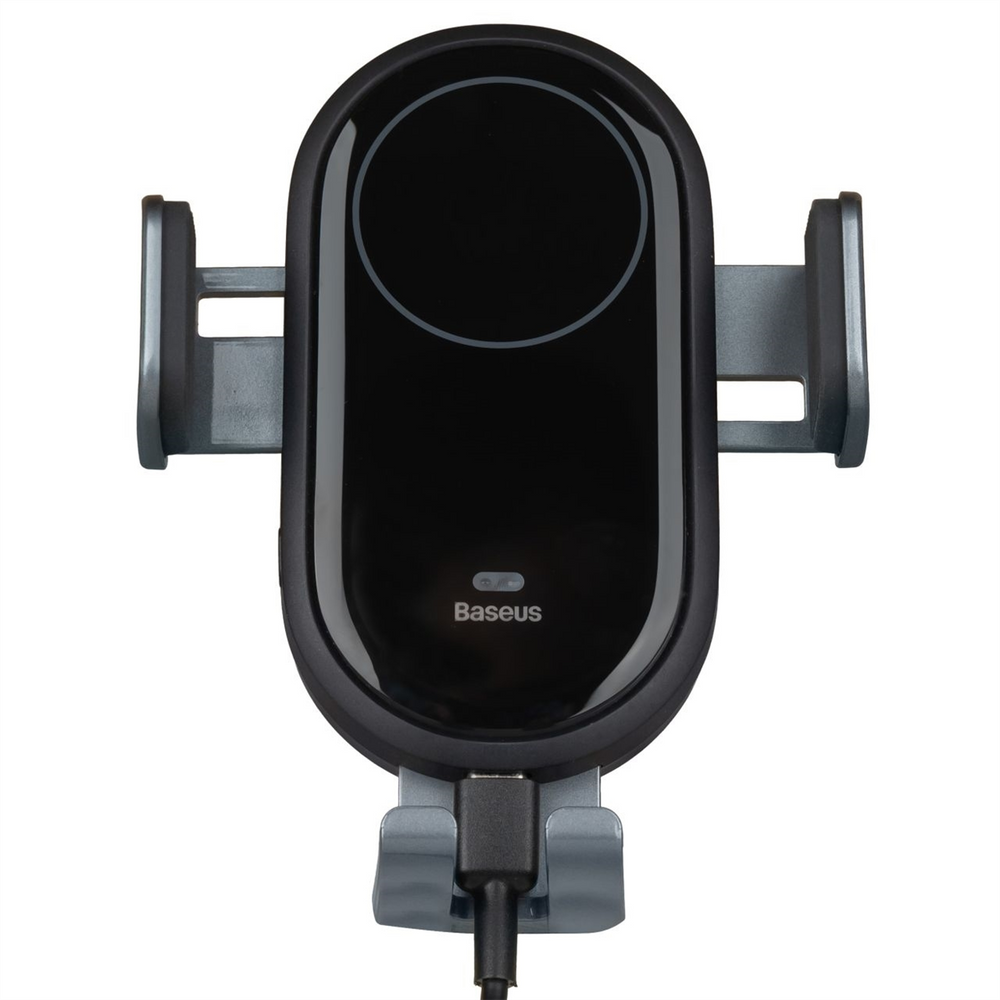 Автотримач Baseus LightChaset 15W з бездротовою зарядкою Чорний (Black) 133755 фото