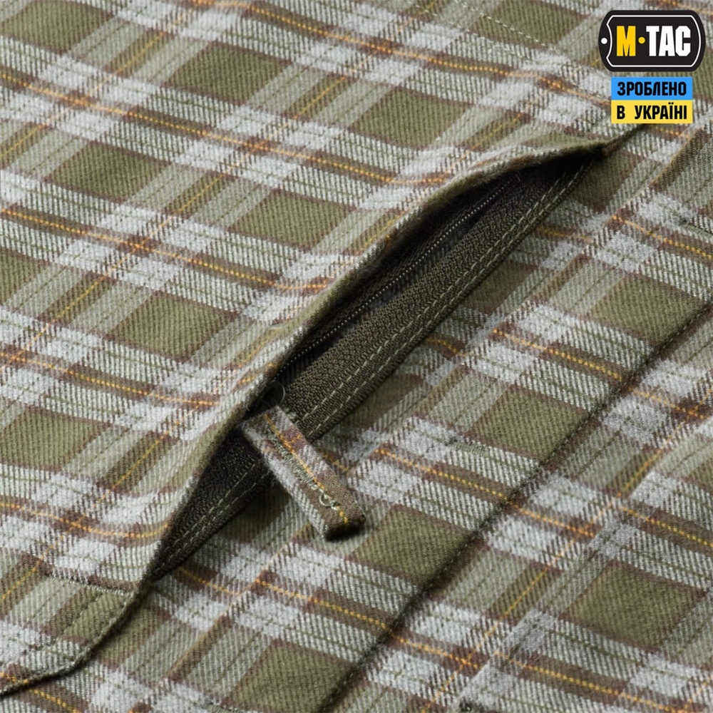 Сорочка M-Tac Tactical Cotton Shirt Зелена Сіра (Olive Grey) (L/R) 233367 фото
