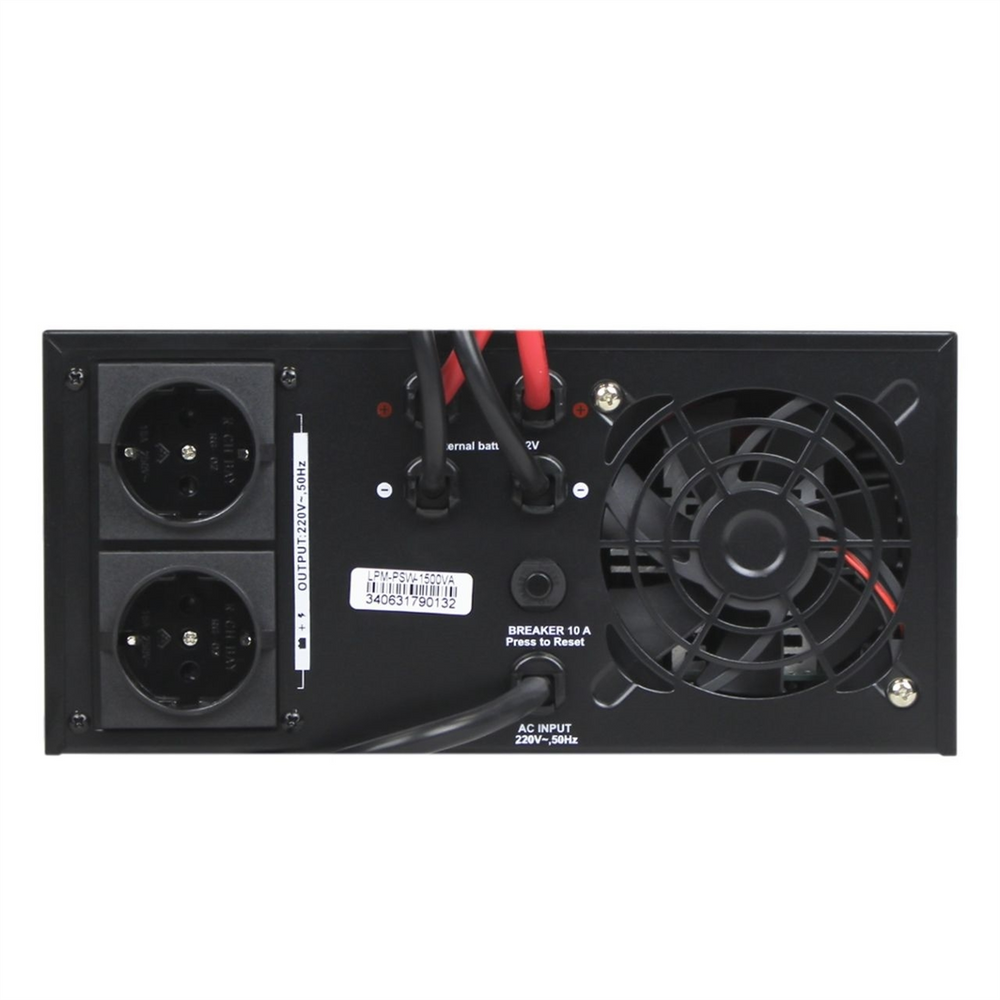 Джерело безперебійного живлення LogicPower LPM-PSW-1500VA (1050 Вт) Чорний (Black) 173786 фото
