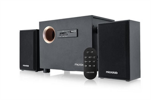 Колонки мультимедійні MICROLAB M-105R 2.1, 10W Чорні (Black) 192497 фото