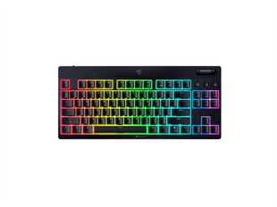 Клавіатура бездротова Razer BlackWidow V4 Low-profile TKL HyperSpeed, 87key, USB-A/WL/BT Чорна (Black) 266396 фото