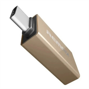 OTG кабель Remax RA-USB1 Feliz microUSB-Type-C Золотий (Gold) 195306 фото