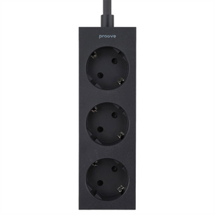 Мережевий фільтр Proove Magnet Strip (3AC) 1.6м Чорний (Black) 139579 фото