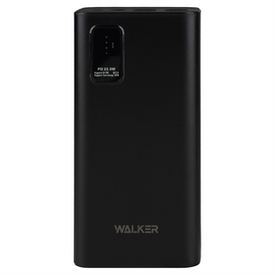 PowerBank 30000 mAh Walker WB-730 3USB+Type-C QC 3.0 22.5W/PD20W Чорна (Black) 127206 фото