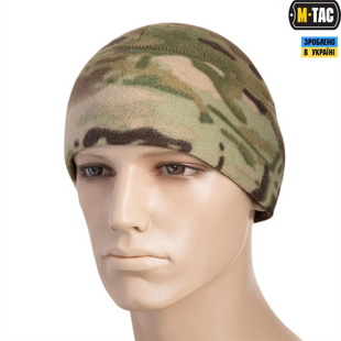 Шапка M-Tac Watch Cap фліс (260г/м2) with Slimtex MC L Зелена (Multicam) 221406 фото