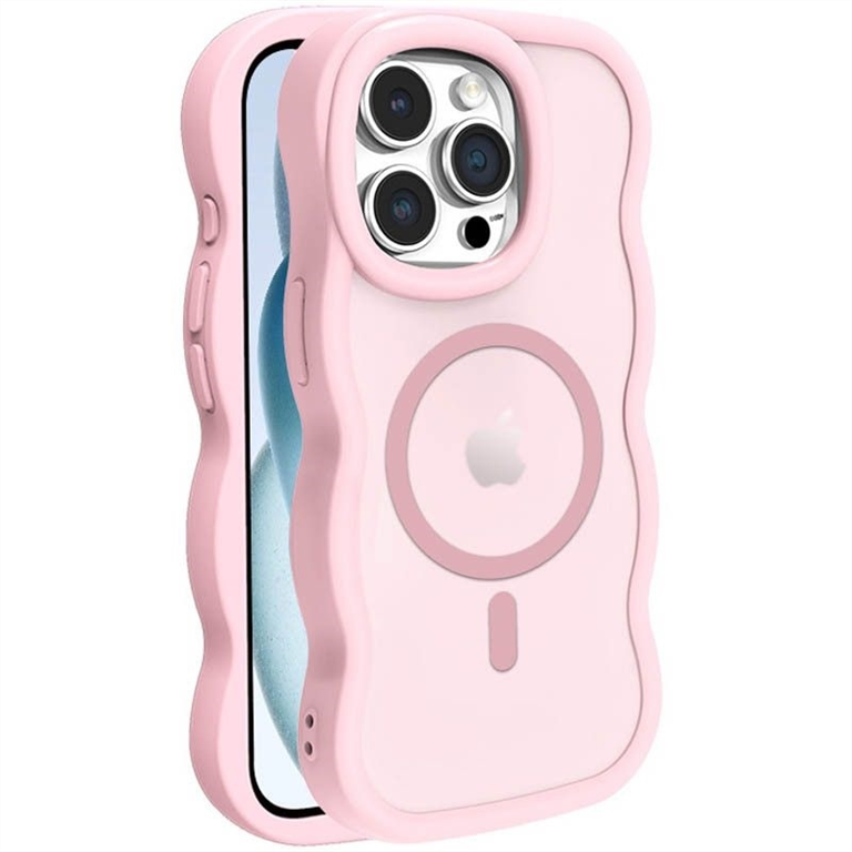 Чохол накладка для iPhone 15 Pro TPU+PC Undine with MagSafe Рожева (Pink) 249310 фото
