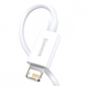 USB кабель Baseus Superior Fast Charging Lightning 2.4A (1,5м) Білий (White) 168338 фото 3
