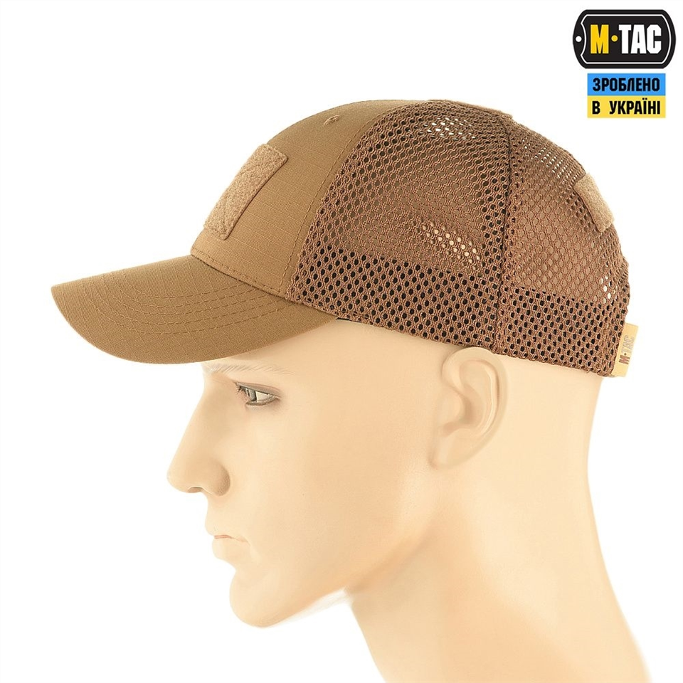 Бейсболка M-Tac з сіткою Elite Flex L/XL (40560017-L/XL) Коричнева (Coyote) 217554 фото