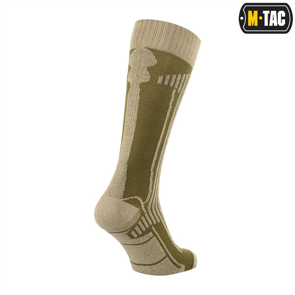 Шкарпетки M-Tac Coolmax 75% Long 39-42 Коричневі (Coyote) 219326 фото