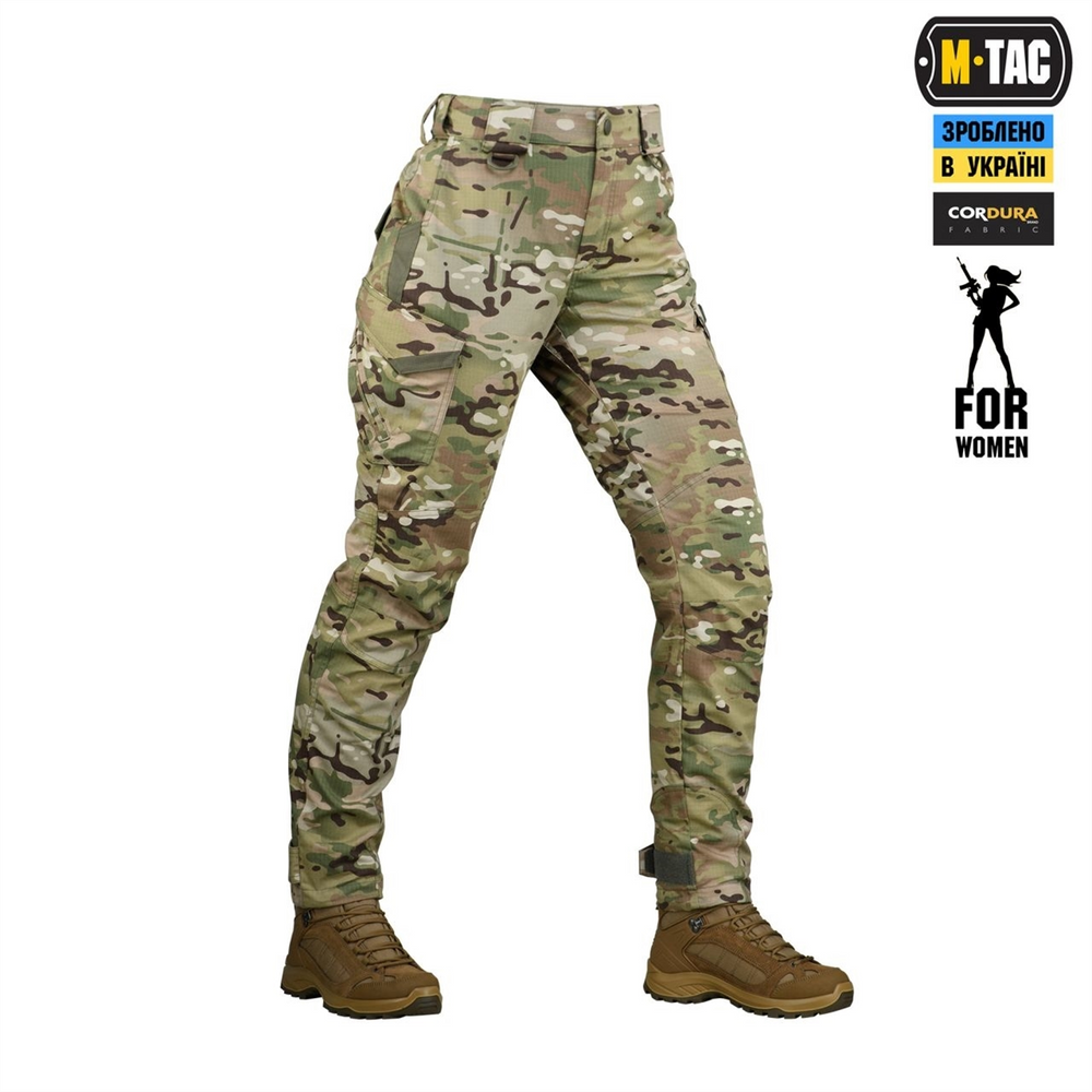 Штани M-Tac Aggressor Lady ріп-стоп MC Зелені (Multicam) (30/30) 237525 фото
