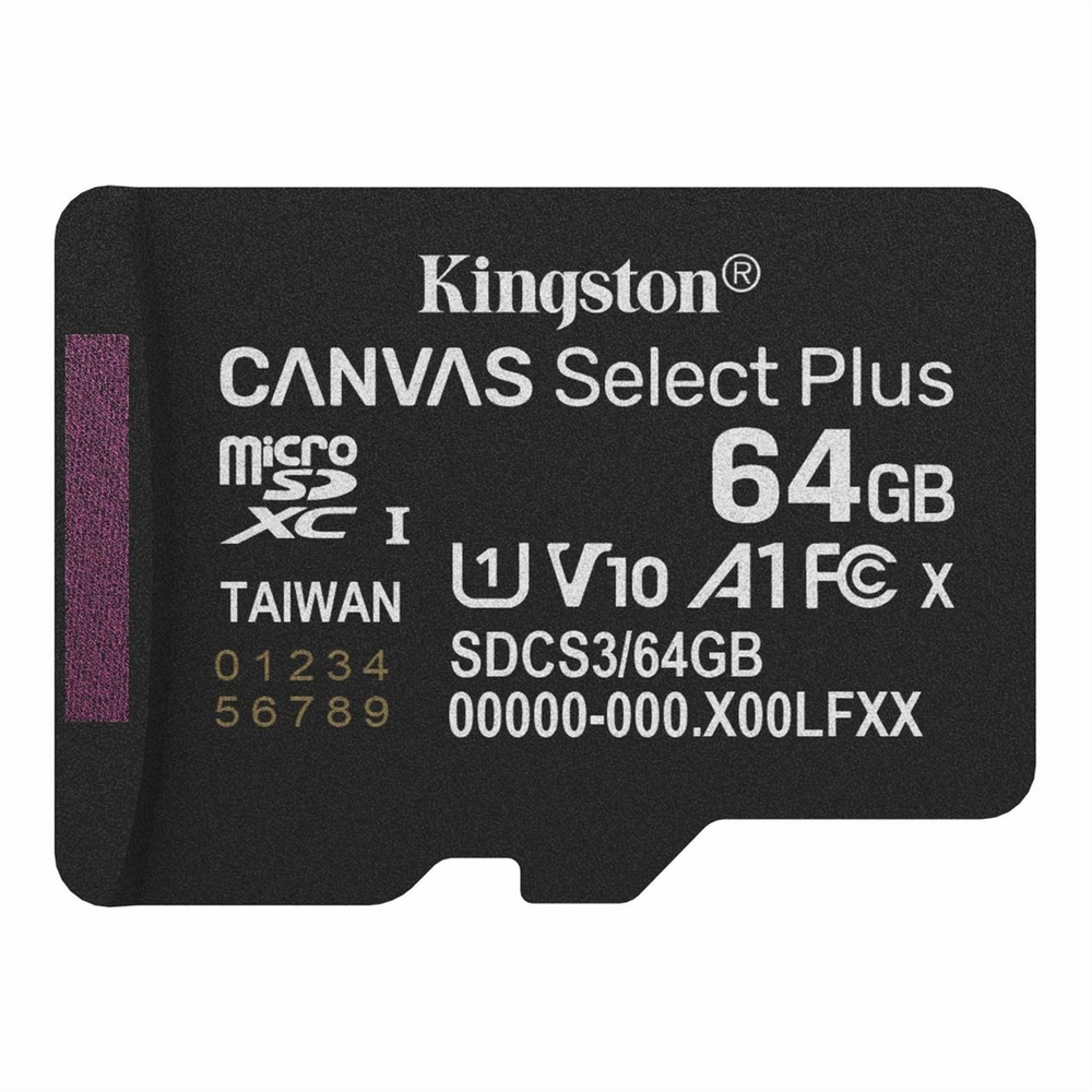 Карта пам`яті MicroSDXC Kingston Canvas Select Plus 64GB UHS-I Class 10 R150MB/s (SDCS3/64GBSP) 197134 фото