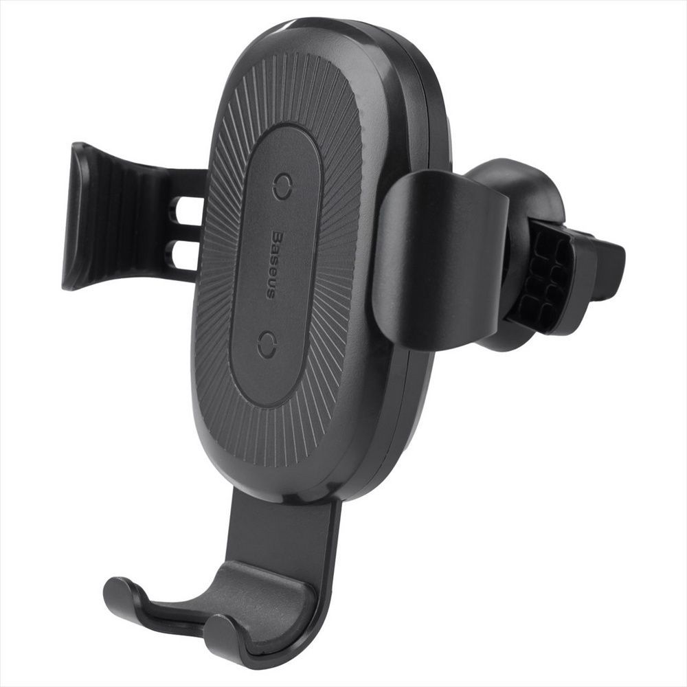 Автотримач з бездротовою зарядкою Baseus Gravity Car Mount 1.7A 10W Чорний (Black) 109829 фото