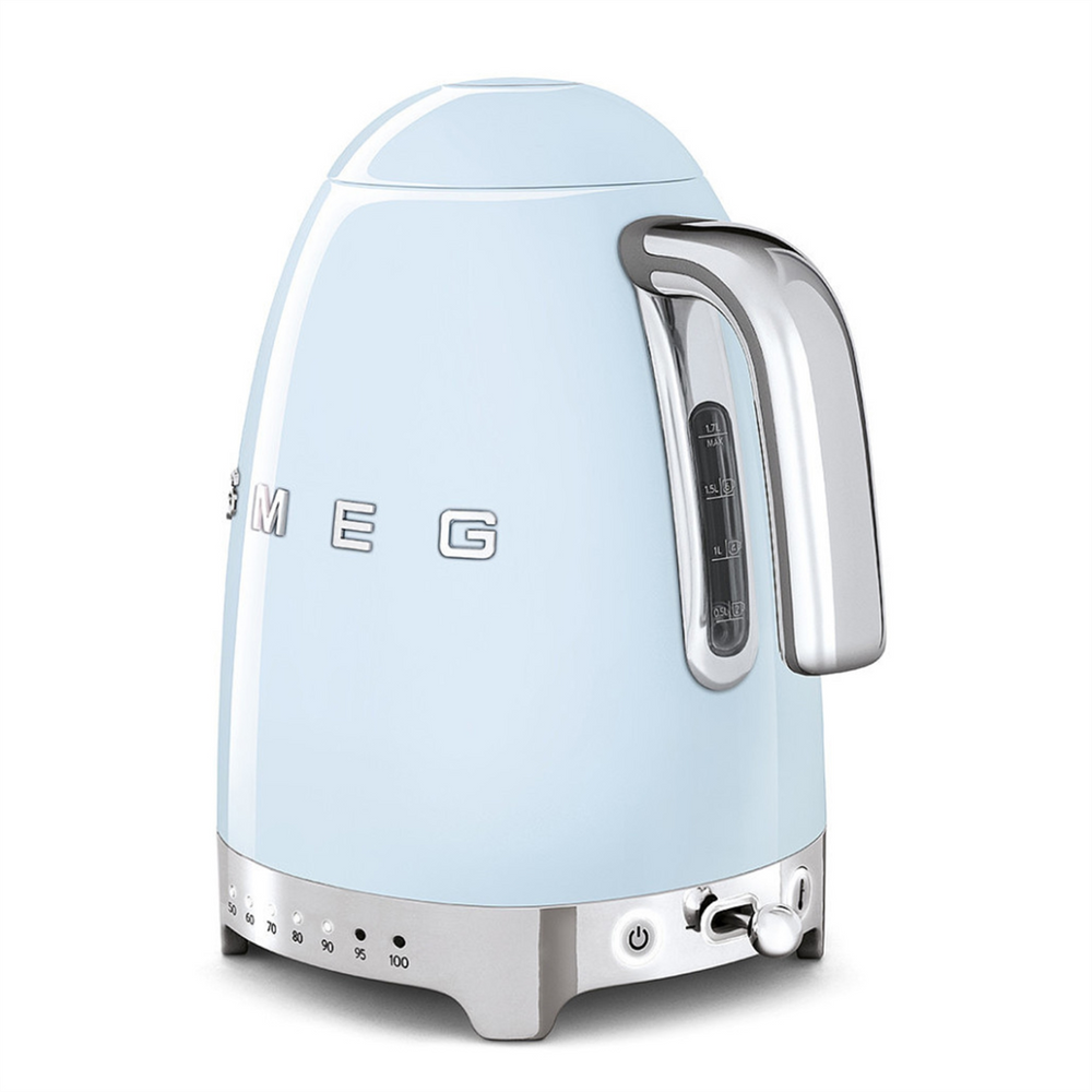Електрочайник SMEG KLF04PBEU Variable temperature Синій (Blue) 200690 фото