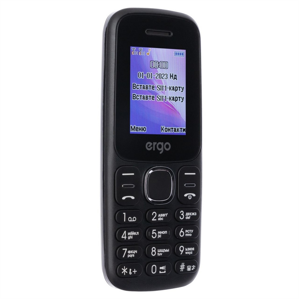 Мобільний телефон Ergo B184 Dual Sim Black 111619 фото