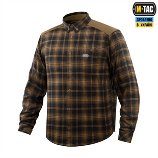 Сорочка M-Tac Redneck Shirt Коричнева Чорна (Coyote Black) (XS/R) 233346 фото