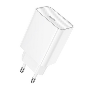 Зарядний пристрій Hoco C143A Benefit PD20W (1USB-C) Білий (White) 166400 фото