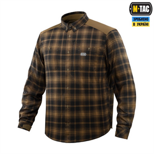 Сорочка M-Tac Redneck Shirt Коричнева Чорна (Coyote Black) (S/R) 233343 фото