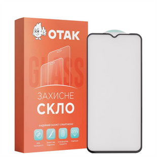 Захисне скло для TECNO Pop 6 Pro 3D Чорне (Black) 122485 фото