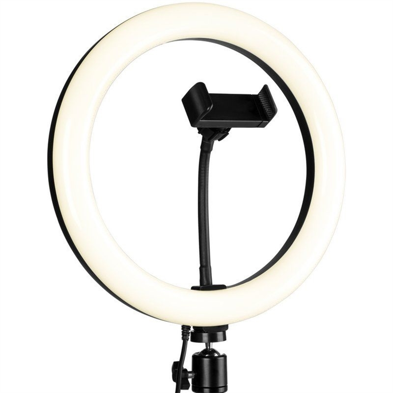 Кільцева світлодіодна лампа LED Gelius Pro Blogger Set Life Hack GP-BS003 Чорна (Black) 107425 фото