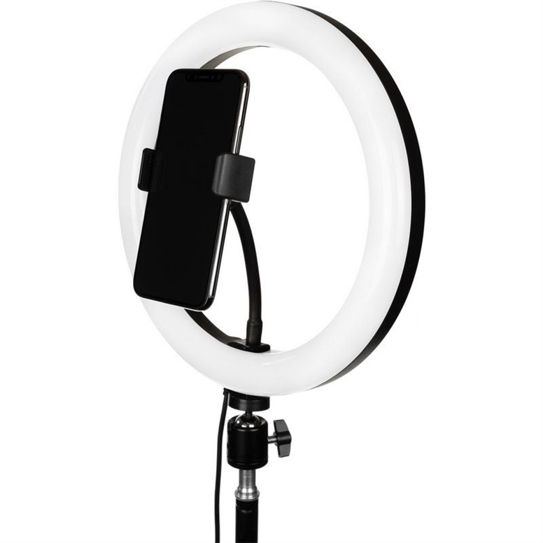 Кільцева світлодіодна лампа LED Gelius Pro Blogger Set Life Hack GP-BS003 Чорна (Black) 107425 фото