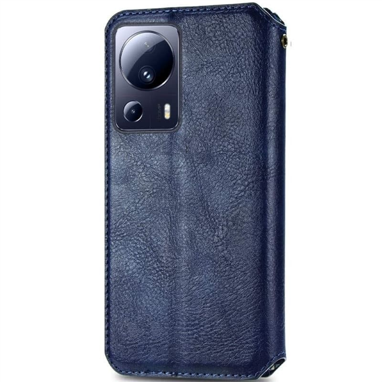 Чохол кейс для Xiaomi 13 Lite GETMAN Cubic (PU) Синій (Blue) 194088 фото