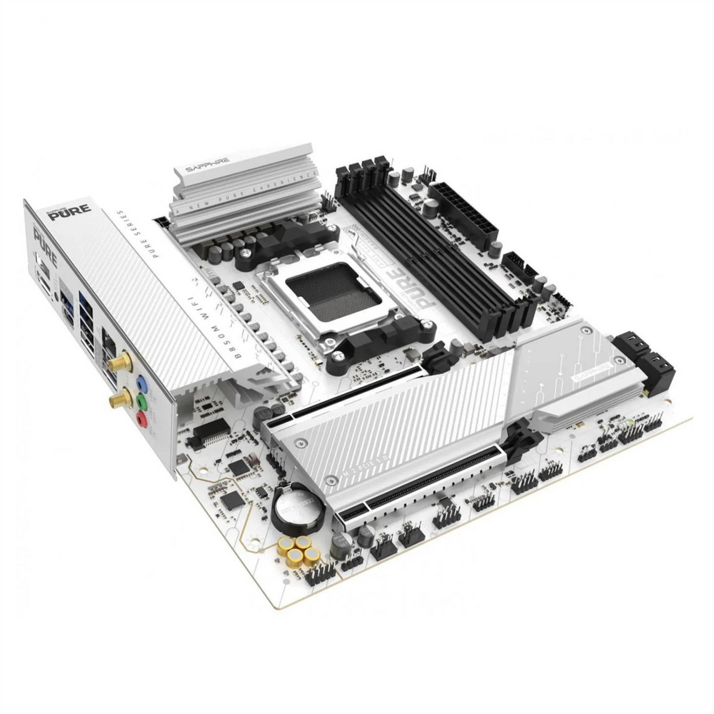 Материнська плата Sapphire PURE B850M WiFi Біла (White) 209879 фото