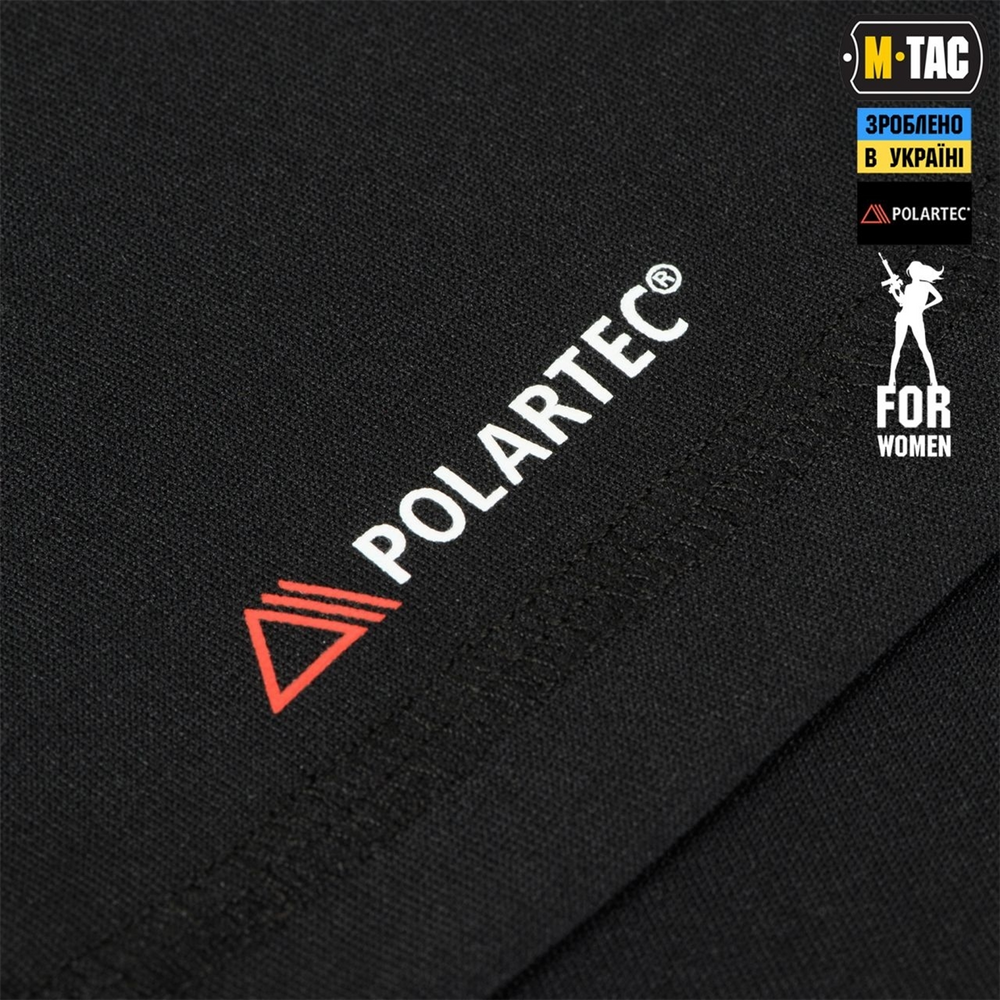 Футболка M-Tac Ultra Light Polartec Lady Чорна (Black) (2XS) 235069 фото