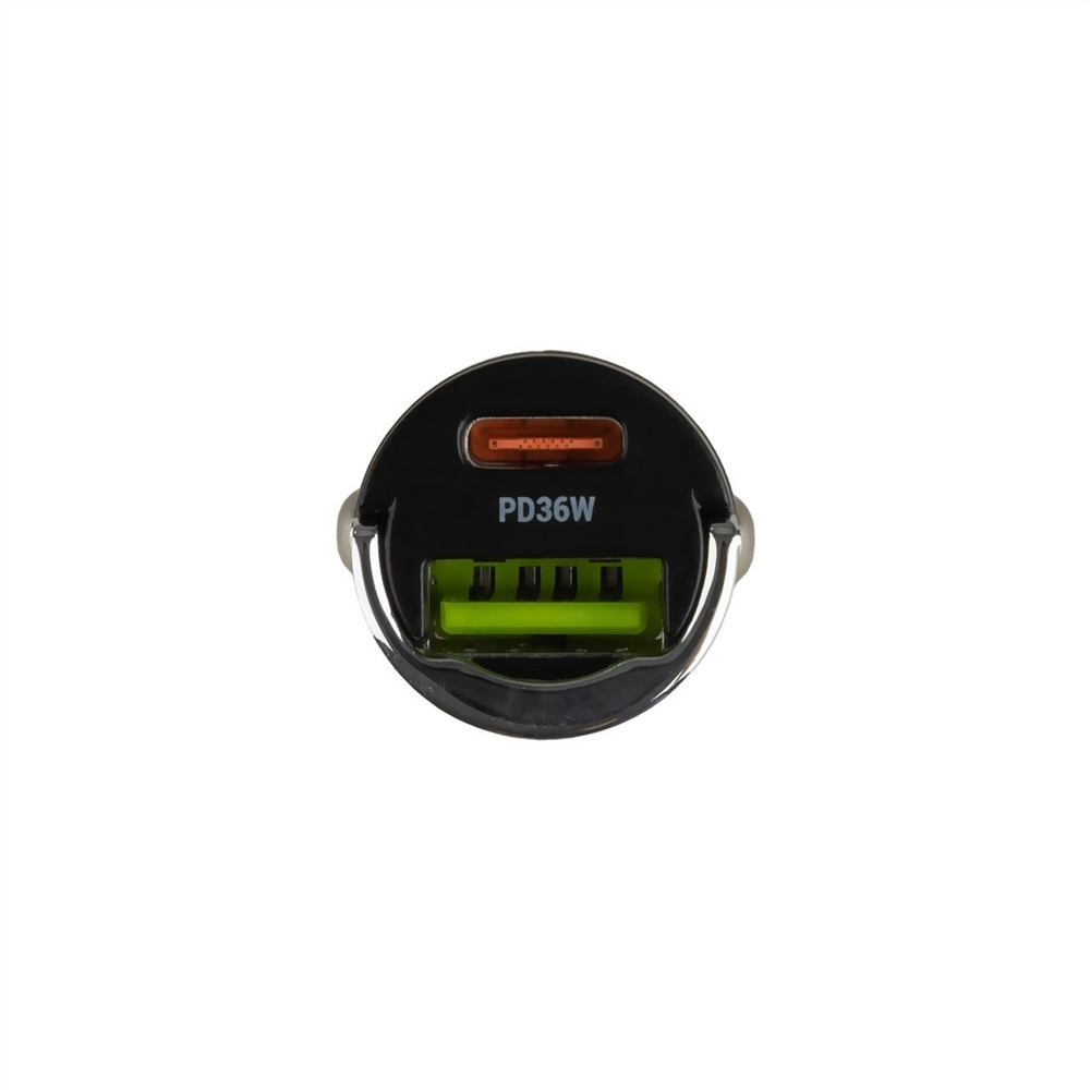 Автомобільний зарядний пристрій Borofone BZ29A 34W 1USB+1Type-C + кабель Lightning Чорний (Black) 127755 фото