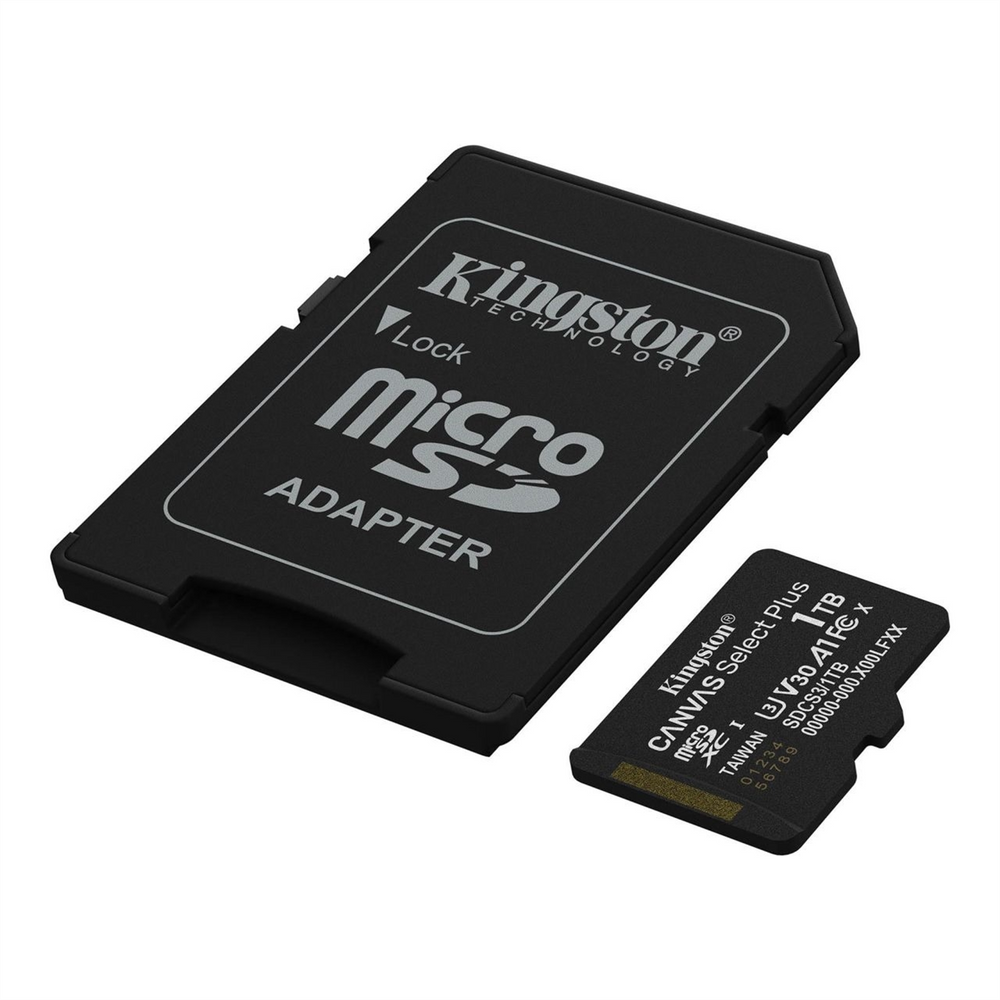 Карта пам'яті MicroSD Kingston Canvas Select Plus 1Tb R150MB/s + адаптер 10 class 187600 фото