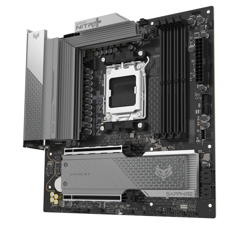 Материнська плата Sapphire NITRO+ B850M WiFi Чорна (Black) 209876 фото