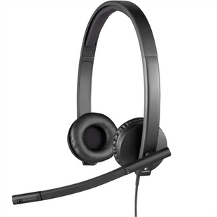 Навушники накладні Logitech H570e Teams Stereo USB-A (981-001430) Чорні (Black) 210266 фото
