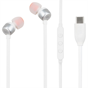 Навушники з мікрофоном JBL Tune 310C Type-C Білі (White) 139306 фото