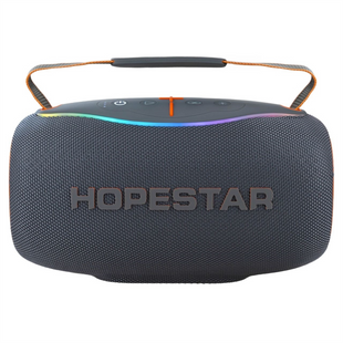 Bluetooth колонка Hopestar H80 (80W/TWS/IPX6/RGB/8800mAh) Сіра (Grey) 153870 фото