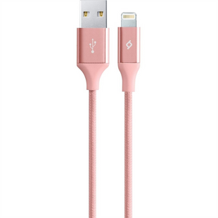 USB кабель Ttec USB - Lightning (2DK16RA) AlumiCable 1.2м Золотий (Rose Gold) 170063 фото