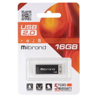 USB Флеш Mibrand Chameleon (USB 2.0) 16Gb Чорна (Black) 109728 фото