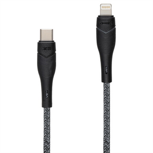USB кабель Yoki RGB YK-RG24 Type C to Lightning 30W 1.2м Чорний (Black) 146646 фото