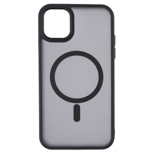 Чохол накладка для iPhone 11 WAVE Matte Insane MagSafe Чорна (Black) 110616 фото
