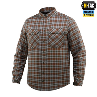Сорочка M-Tac Lumberjack Cotton Shirt Коричнева Сіра (Brown Grey) (S/R) 233232 фото