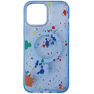 Чохол накладка для iPhone 15 TPU+PC Flush with Magnetic Fit Синя (Lazure) 264570 фото