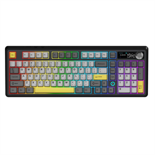 Клавіатура бездротова Ajazz AK980 V2 (AK980-V2-G-BGY) Чорна (Black) 214996 фото