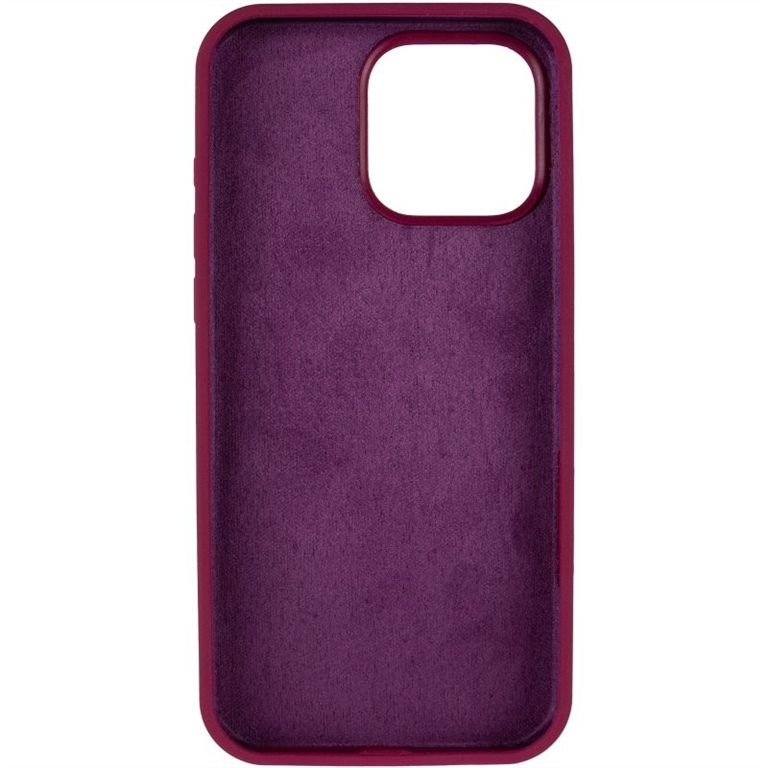 Чохол накладка для iPhone 16 Pro Max Silk Full Protective (AA) NO LOGO Бордова (Maroon) 261431 фото