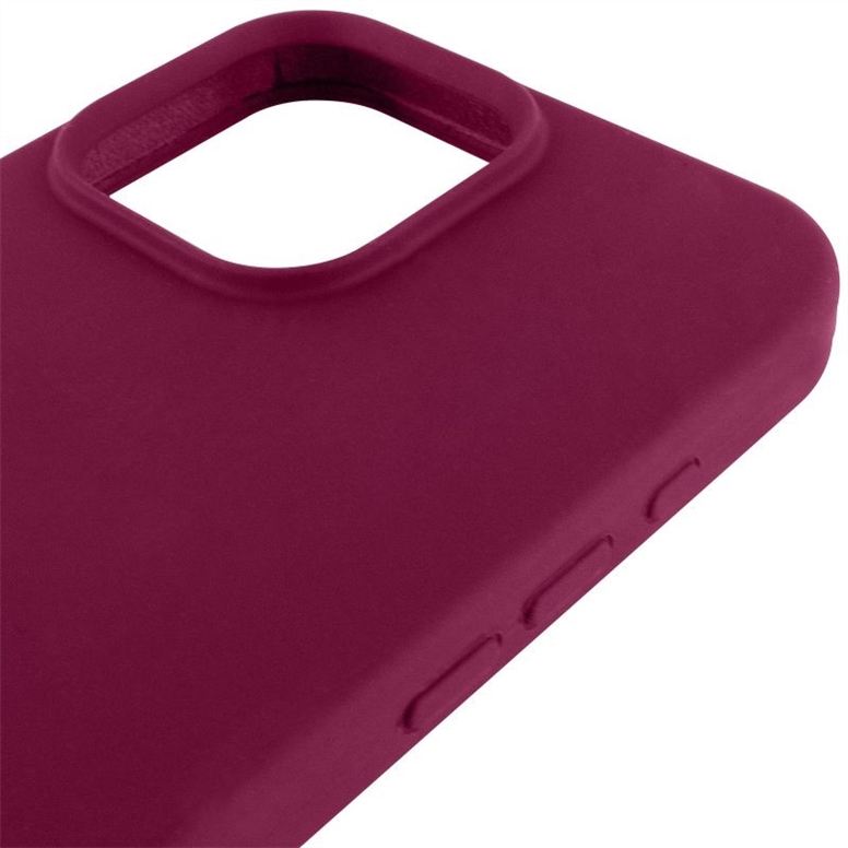 Чохол накладка для iPhone 16 Pro Max Silk Full Protective (AA) NO LOGO Бордова (Maroon) 261431 фото