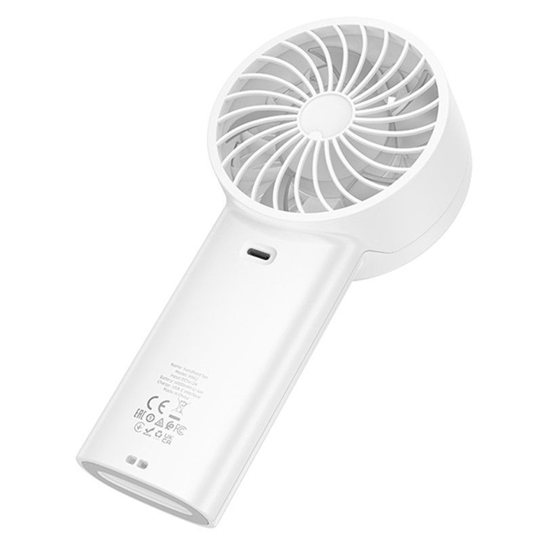 Вентилятор портативний Hoco HX62 Endless handheld fan 6000 mAh Білий (White) 193012 фото