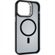 Чохол накладка для iPhone 15 Elegant Bumper Case MagSafe Чорна (Black) 182801 фото 2